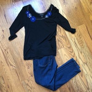 White House Black Market necklace accent top